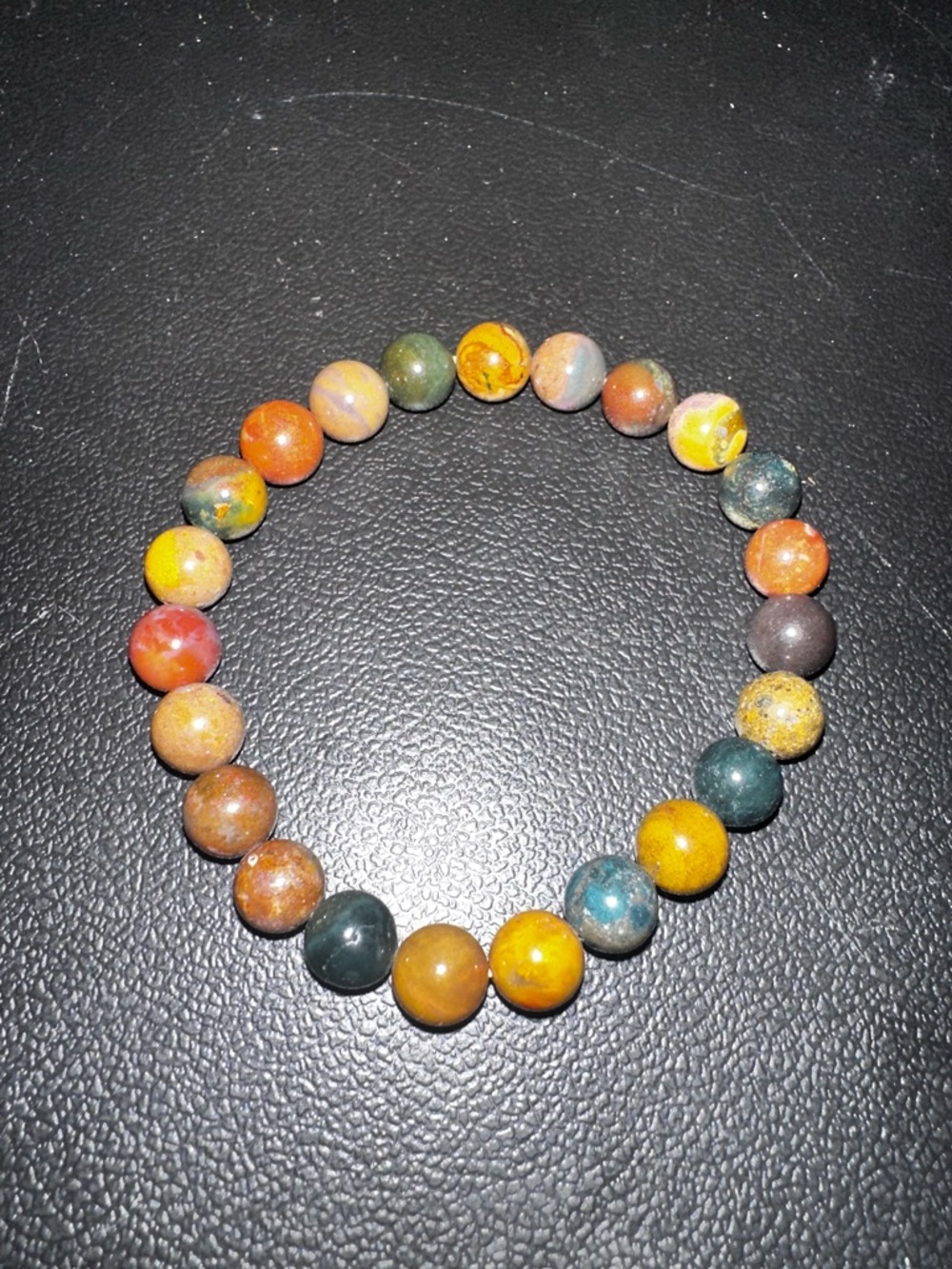 Ocean Jasper Beaded Stretch Bracelet - Women's Jewelry